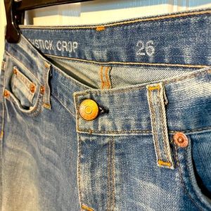 J Crew Cropped Matchstick Jeans